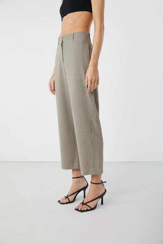 HIGH WAISTED CROPPED PANT