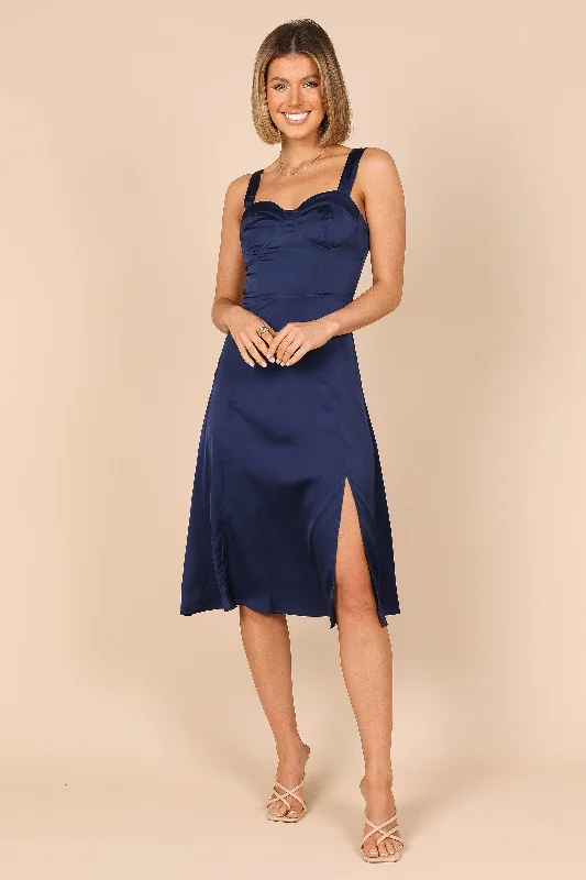 Siobhan Midi Dress - Navy