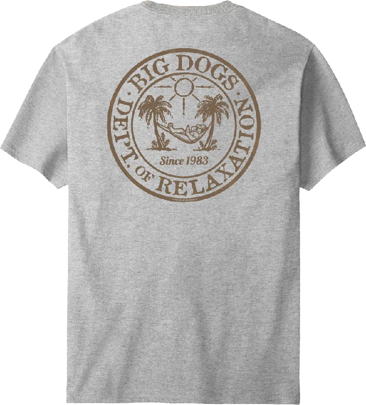 Relaxation Badge Tan T-shirt