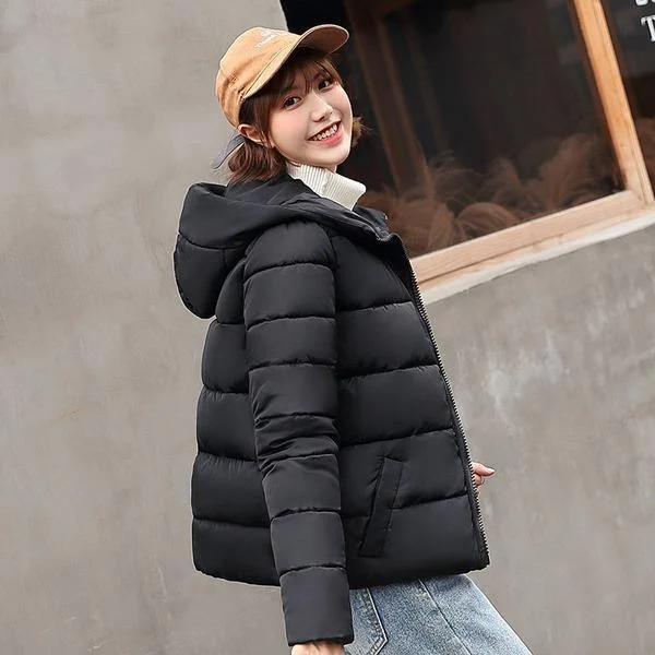 Vintage Jackets Women Winter New Hooded Cotton Parkas Coat