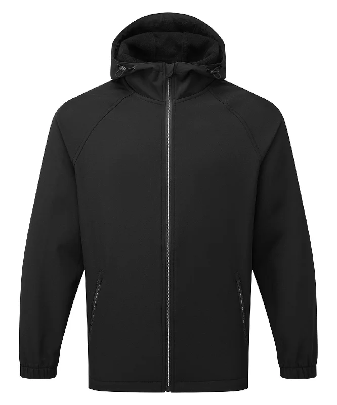 Black - Hooded 2-layer softshell jacket