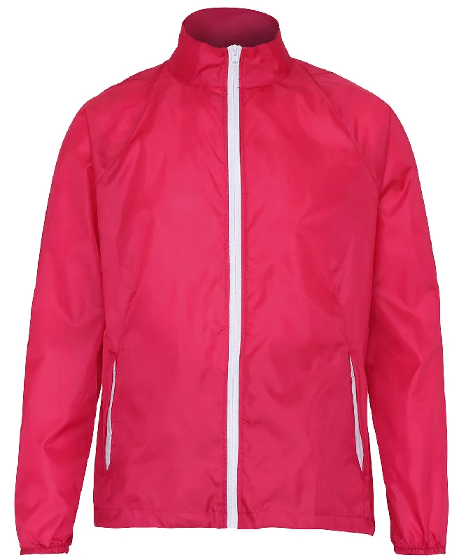 Hot Pink/White - Contrast lightweight jacket