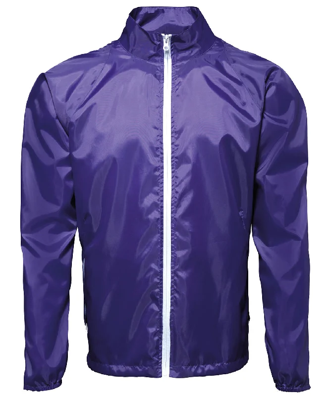 Purple/White - Contrast lightweight jacket