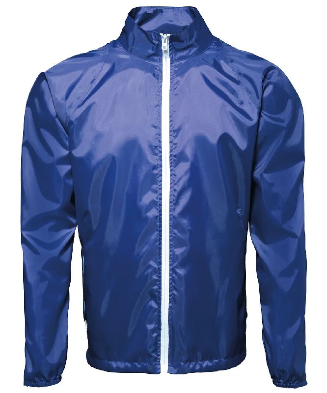 Royal/White - Contrast lightweight jacket