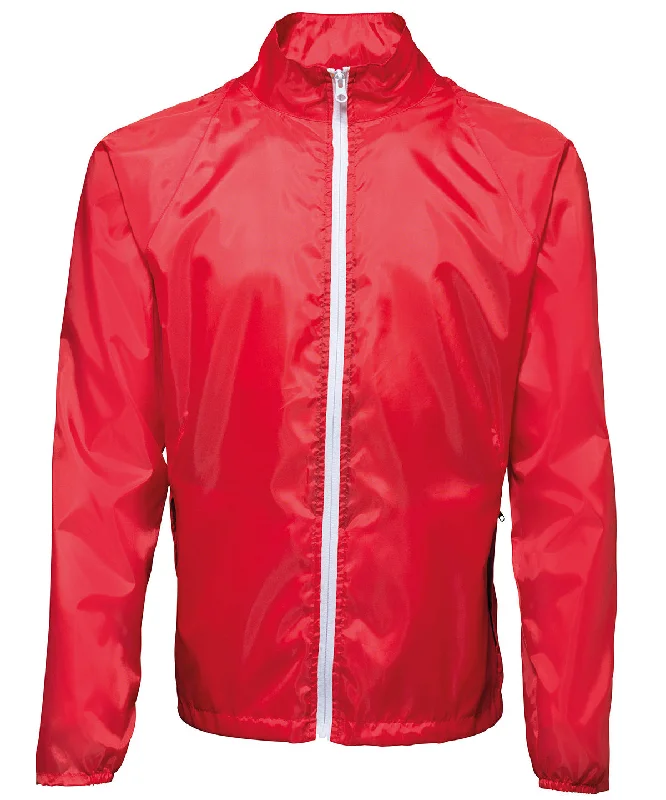 Red/White - Contrast lightweight jacket