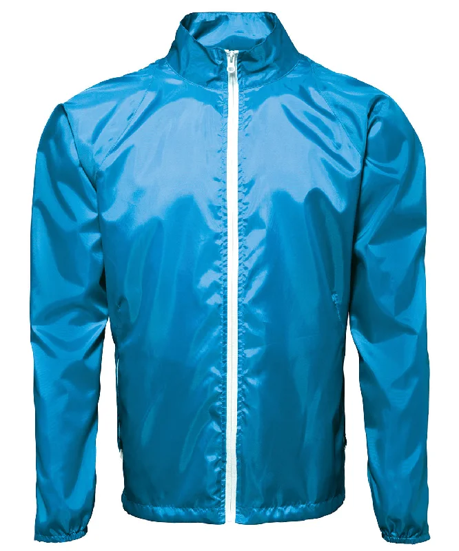 Sapphire/White - Contrast lightweight jacket