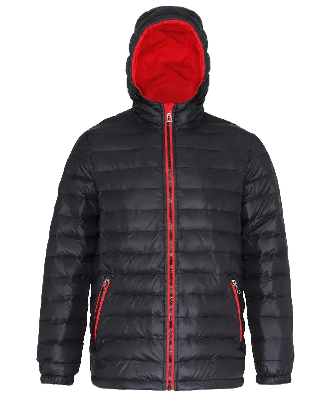 Black/Red - Padded jacket