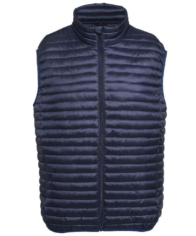 Navy - Tribe fineline padded gilet