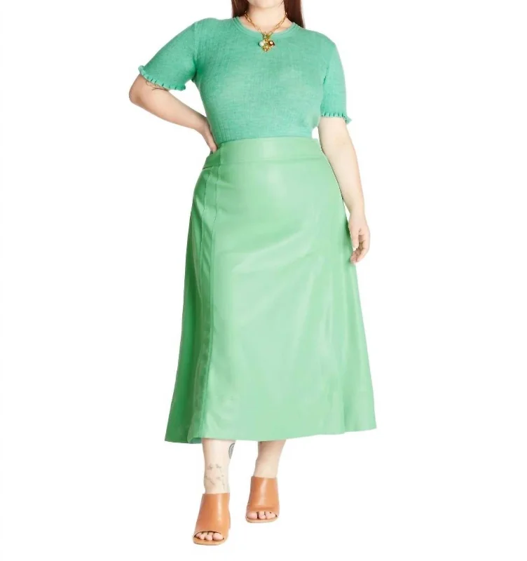 Argo Skirt In Mint Leaf