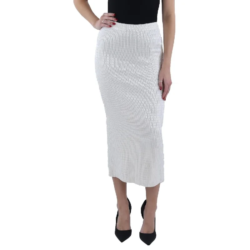 Ellison Womens Beaded Midi Pencil Skirt