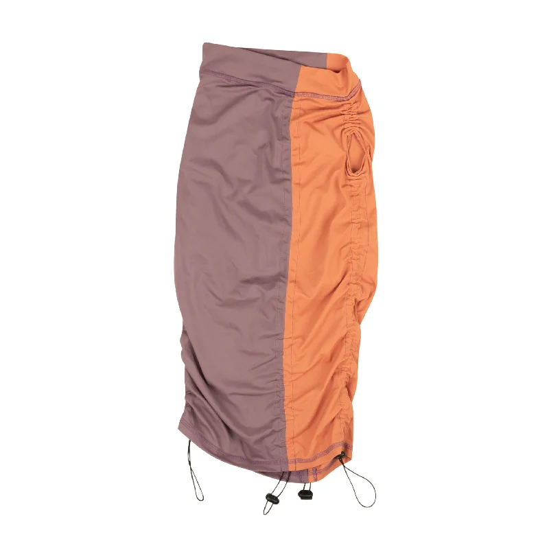 Purple And Peach Ciruela Drawstring Pegadita Skirt