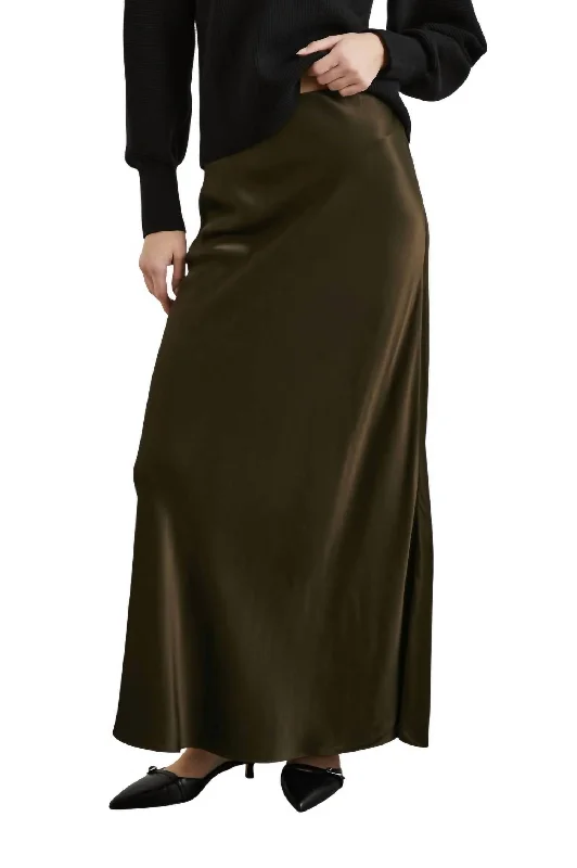 Romina Skirt In Dark Moss