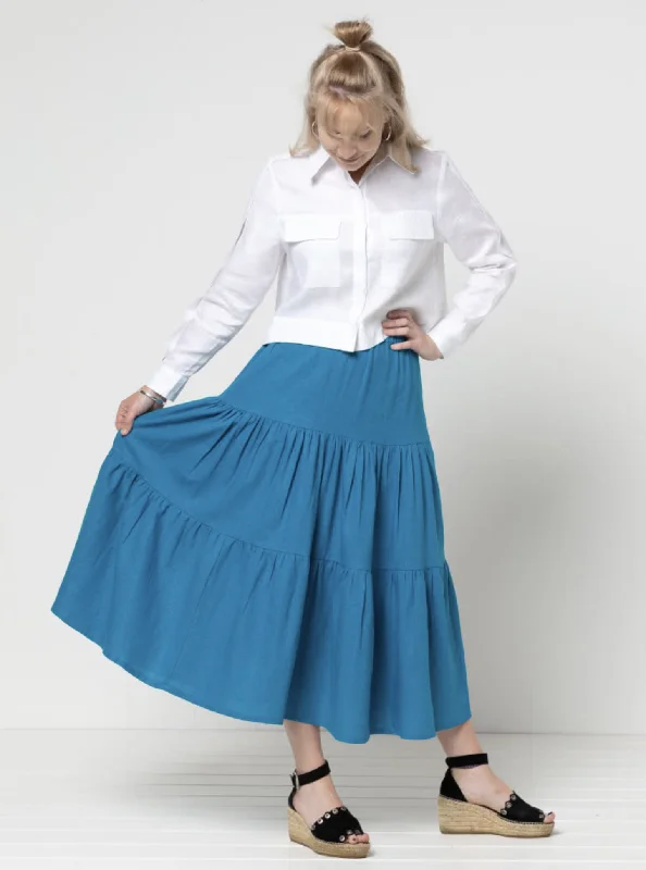 Style Arc Lila Tiered Skirt