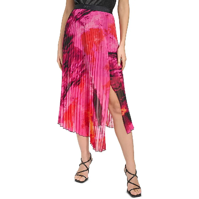 Womens Printed Midi Maxi Skirt