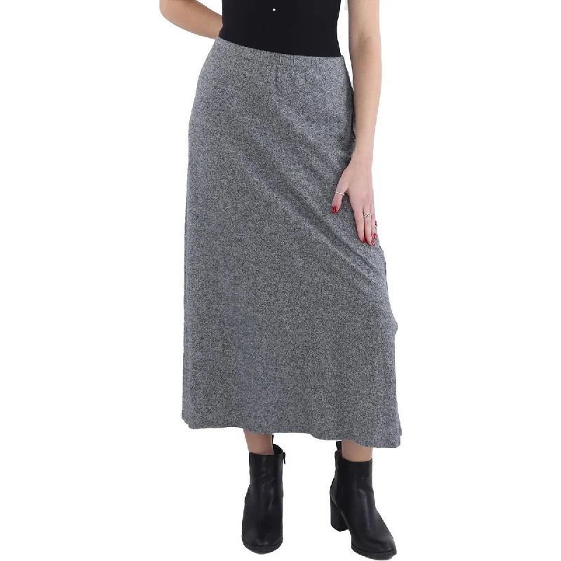 Womens Straight Long Midi Skirt