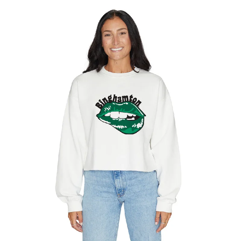 Binghamton Bearcats Lips Crewneck