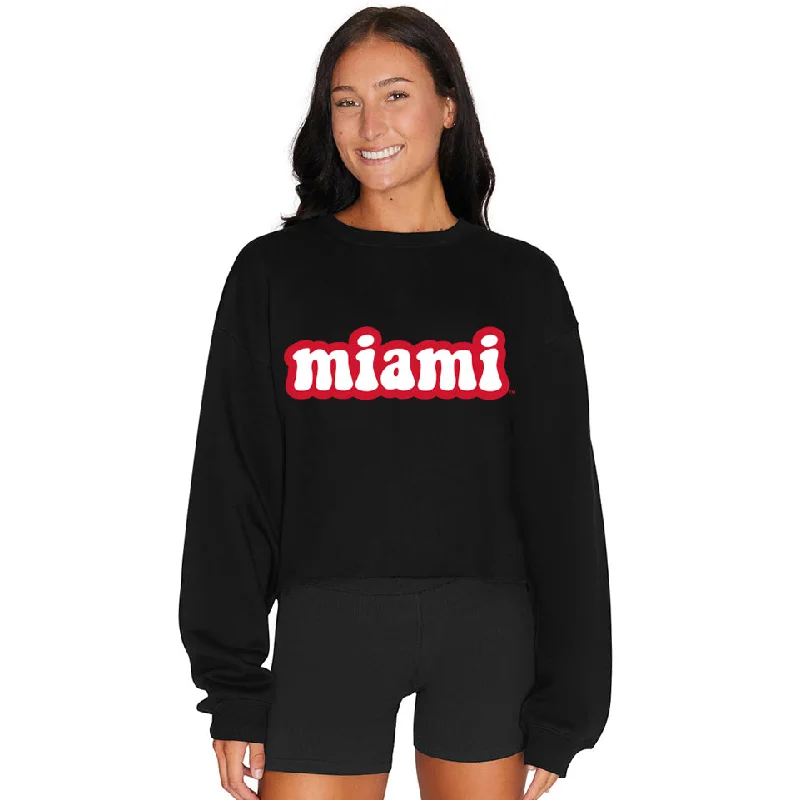 Miami University Black Crewneck