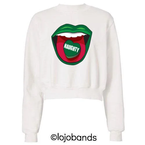 Naughty Candy Lips Crewneck Sweatshirt