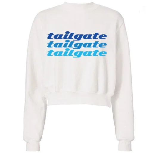 Blue Tailgate Text Sweatshirt