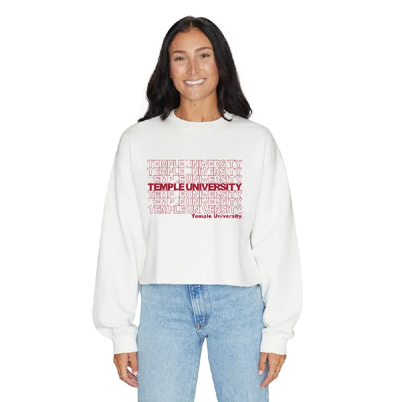 Temple Owls Repeat Crewneck