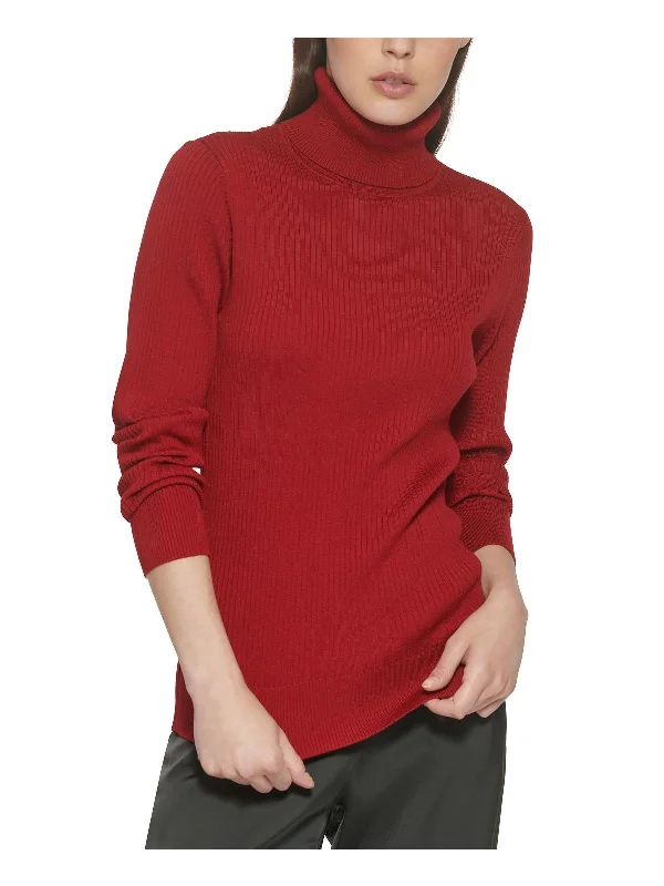 Womens Cozy Ribbed Turtleneck Sweater